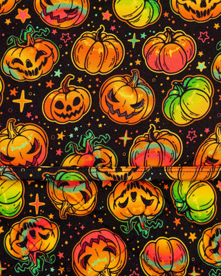 Halloween | Spooky Pumpkins | Mini Quilted Bamboo Baby Blanket