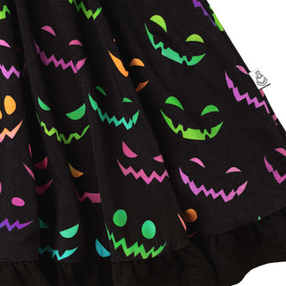 Halloween Night | Toddler & Girls Bamboo Ruffle Twirl Dress