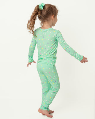 Pastel Dots | Two-Piece Bamboo Long Sleeve Toddler & Kids Pajamas