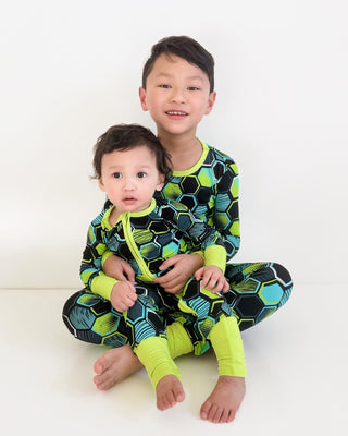 Blitz | Two-Piece Bamboo Long Sleeve Toddler & Kids Pajamas