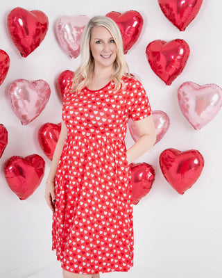 Sweet Little Hearts | Bamboo Women's Dress