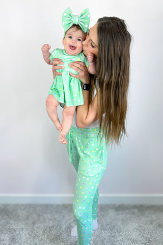 Pastel Dots | Baby & Toddler Bamboo Bodysuit Dress