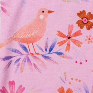 Blooming Birds | Convertible Bamboo Zipper Baby Pajamas