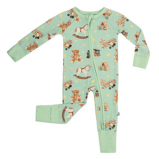 Vintage Toys | Convertible Bamboo Zipper Baby Pajamas