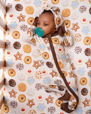 Cookie Swap | Convertible Bamboo Zipper Baby Pajamas