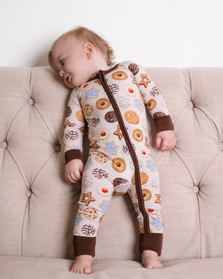 Cookie Swap | Convertible Bamboo Zipper Baby Pajamas