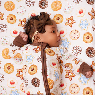 Cookie Swap | Convertible Bamboo Zipper Baby Pajamas