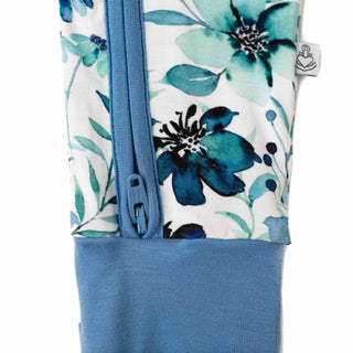 Bamboo Zipper Pajamas | Azure Petals