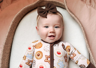 Cookie Swap | Convertible Bamboo Zipper Baby Pajamas