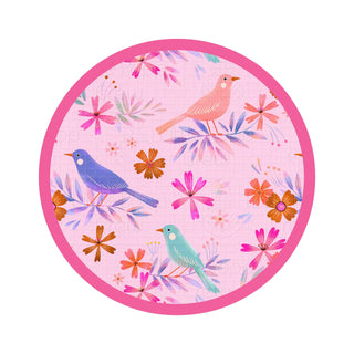 Blooming Birds | Quilted Bamboo Toddler Blanket