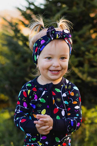 Holiday Lights | Bamboo Headband Bow